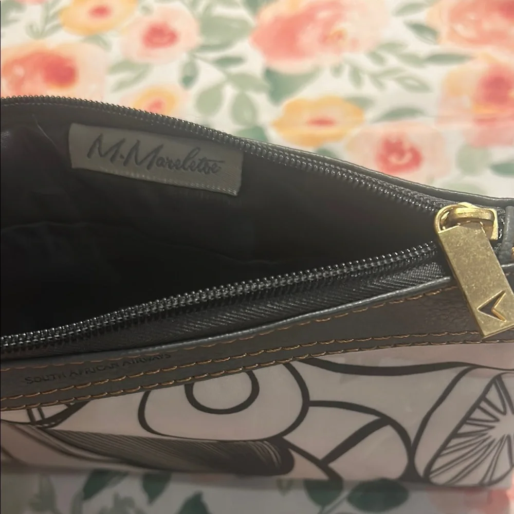 💥2/$10  South African Airway Gray Black Women's Clutch cosmetic travel bag